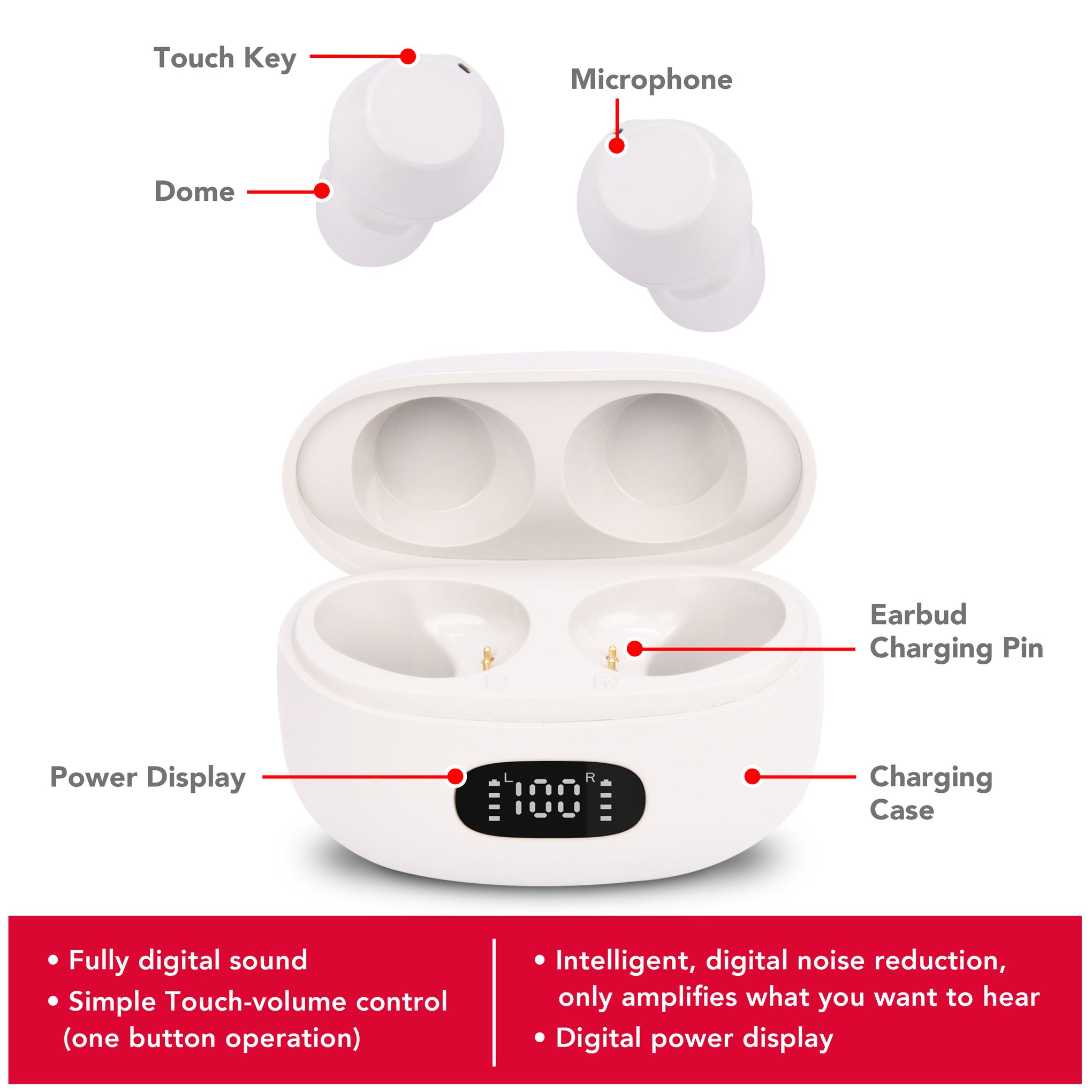 Rechargeable Digital Hearing Aids